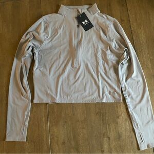 Under Armour Light Gray Full-Zip Hoodie with Tag
